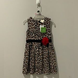 Kate Spade Little Girl Size 5 Animal Print Dress.